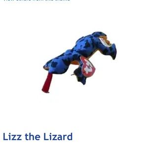 NWT🦎TEENIE BEANIE BABIES LIZZ THE LIZARD MCDONALD’S HAPPY MEAL TOY NUMBER 10